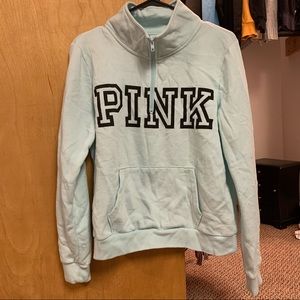 🩵EUC🩵 Pink Victoria’s Secret Quarter Zip